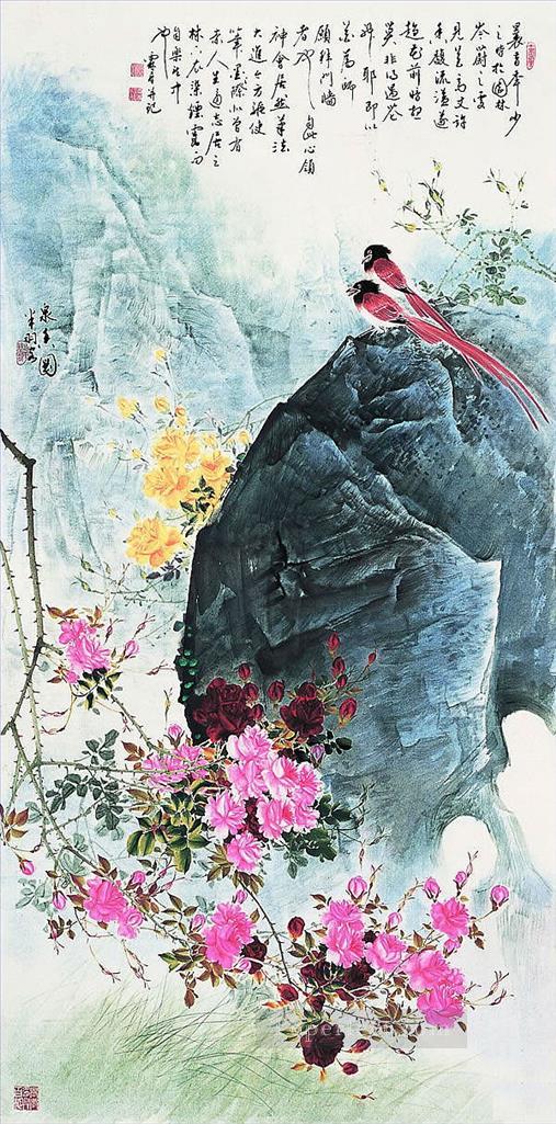 Ma linzhang 4 antique Chinese Oil Paintings